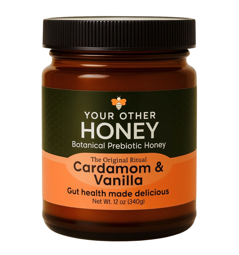Jar of 'Your Other Honey' Cardamom & Vanilla prebiotic honey 