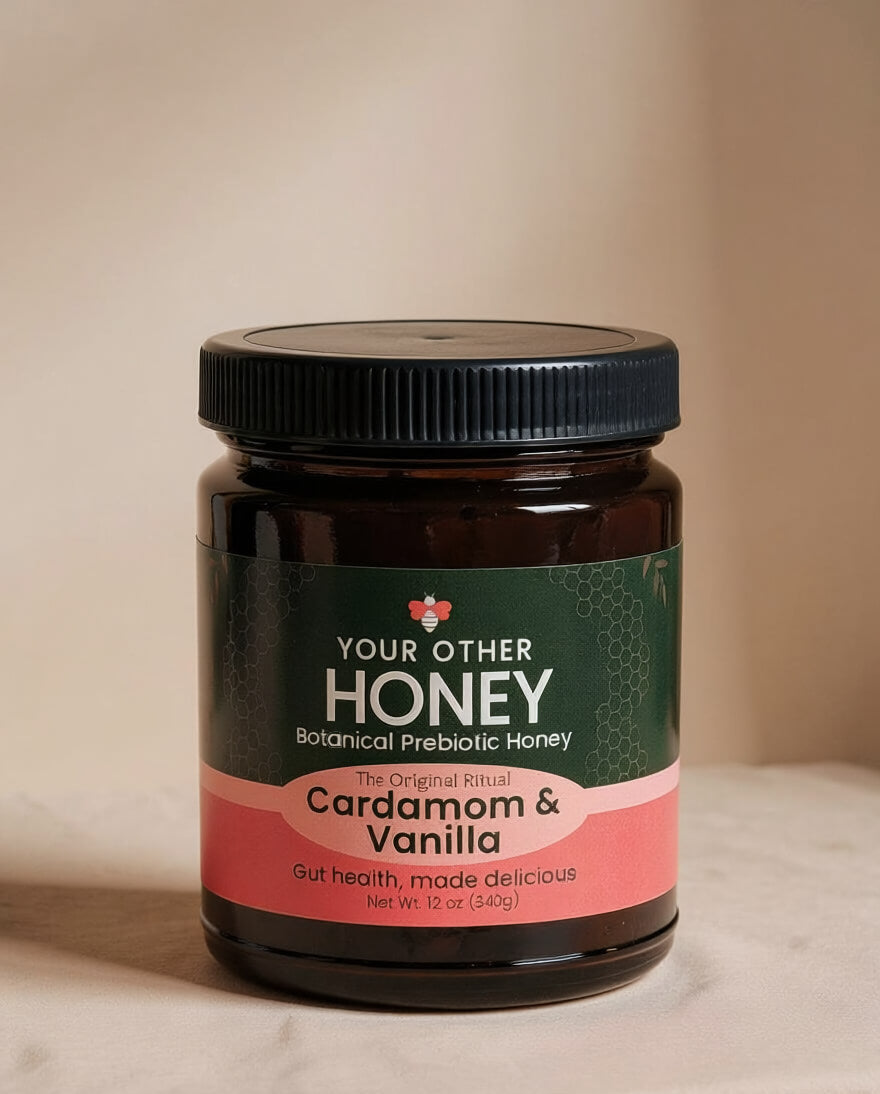 Cardamom & Vanilla Prebiotic Honey – 6oz Case Packs